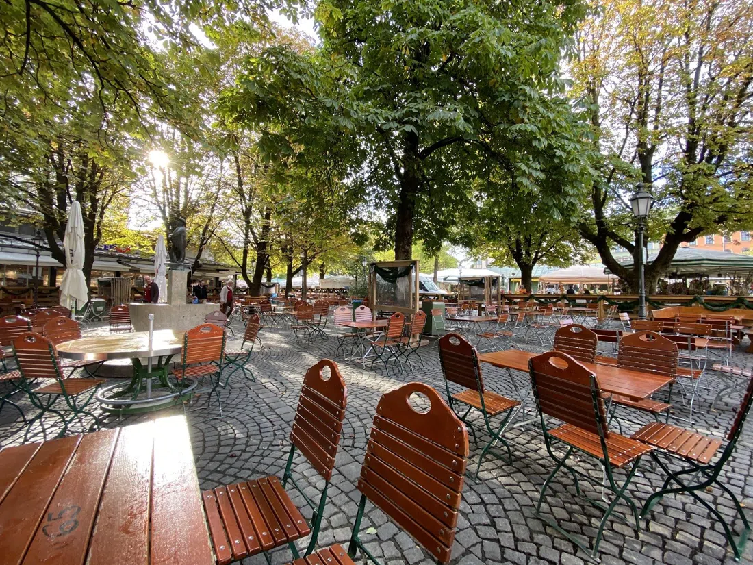 Biergarten am Viktualienmarkt, Munich